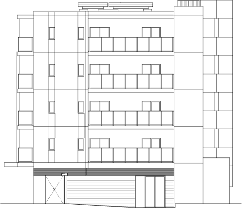北側立面図